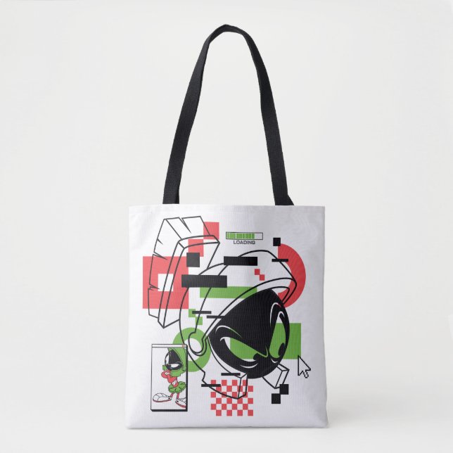 Bolsa Tote MARVIN THE MARTIAN™ Glitch (Frente)