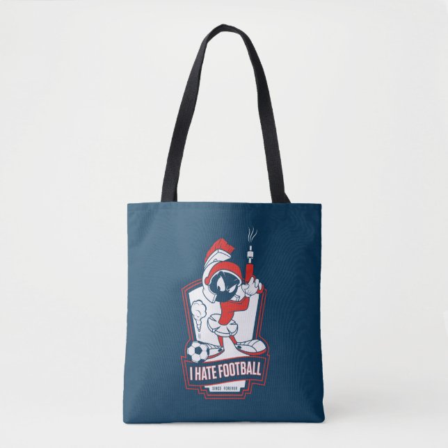 Bolsa Tote MARVIN THE MARTIAN™ "I Hate Football" Graphic (Frente)