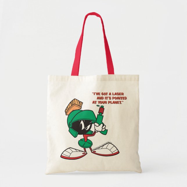 Bolsa Tote MARVIN THE MARTIAN™ with Laser Ponted Up (MARVIN T (Frente)