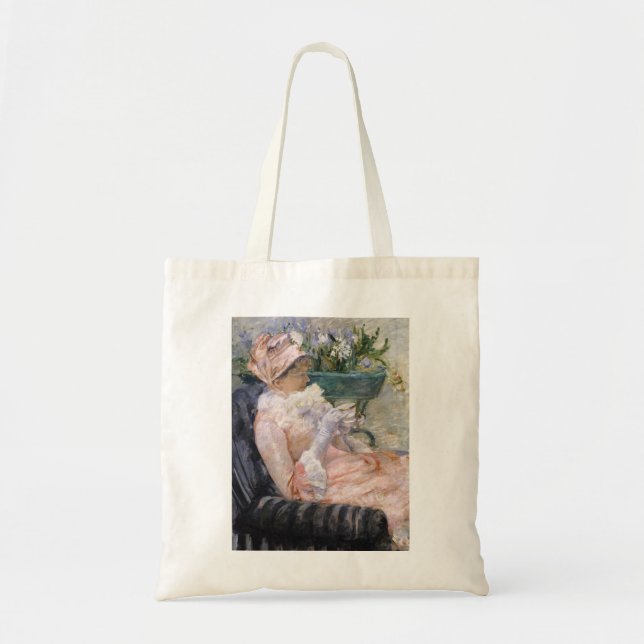 Bolsa Tote Mary Cassatt - A Xícara de Chá (Frente)