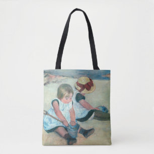 Bolsa Tote Mary Cassatt - Crianças Brincando na Praia