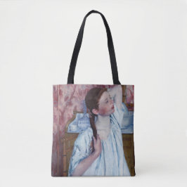 Bolsa Tote Mary Cassatt - Garota Arrumando seu Cabelo