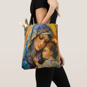 Bolsa Tote Mary e Jesus Expressionismo