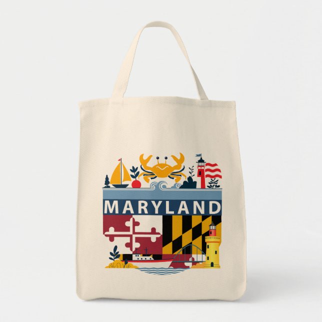 Bolsa Tote Maryland, EUA (Frente)