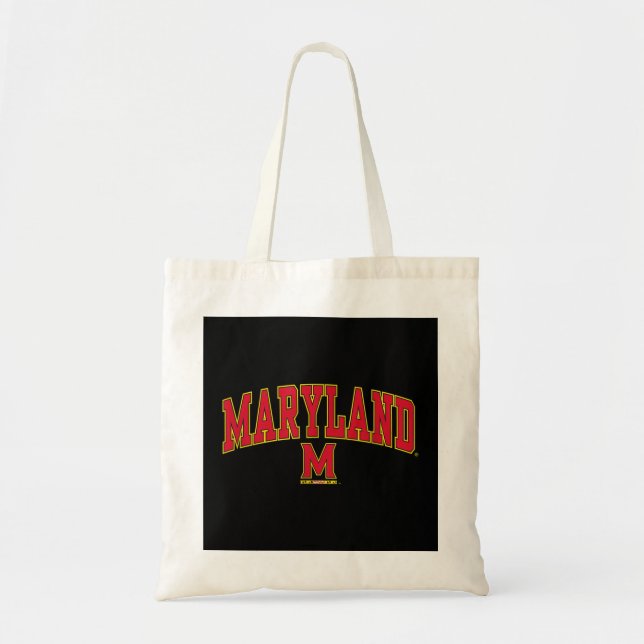 Bolsa Tote Maryland Terrapins Arca Sobre Lice Oficialmente Pr (Frente)