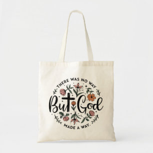 Bolsa Tote Mas Deus Floral Christian