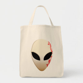 Bolsa Tote Máscara Alien com Marcações Futuristas