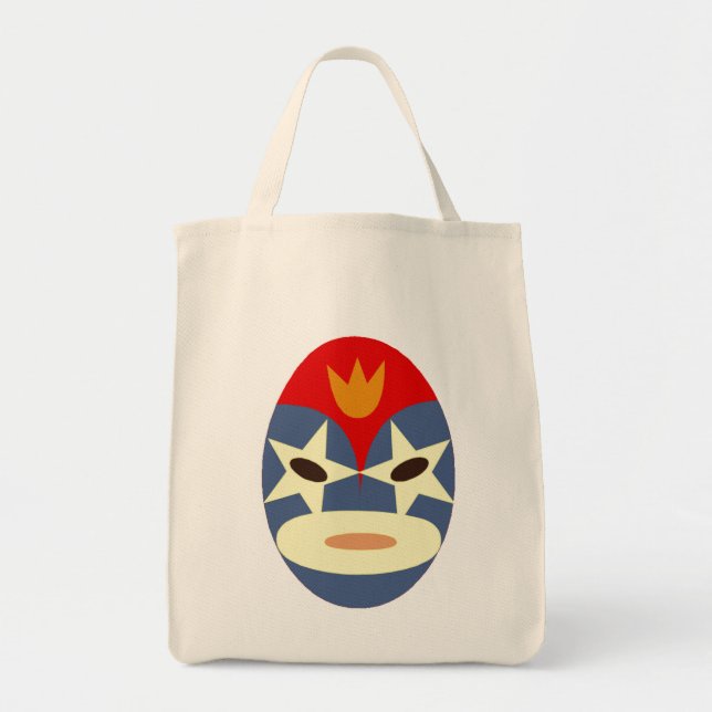 Bolsa Tote Máscara Azul Lucha (Frente)