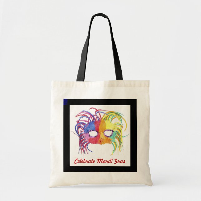 Bolsa Tote Máscara com Cores - (Frente)