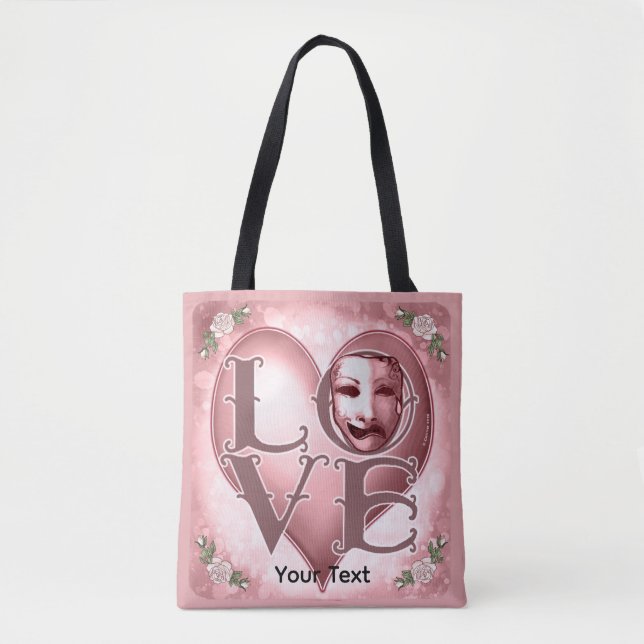 Bolsa Tote Máscara de Ator LOVE  (Frente)
