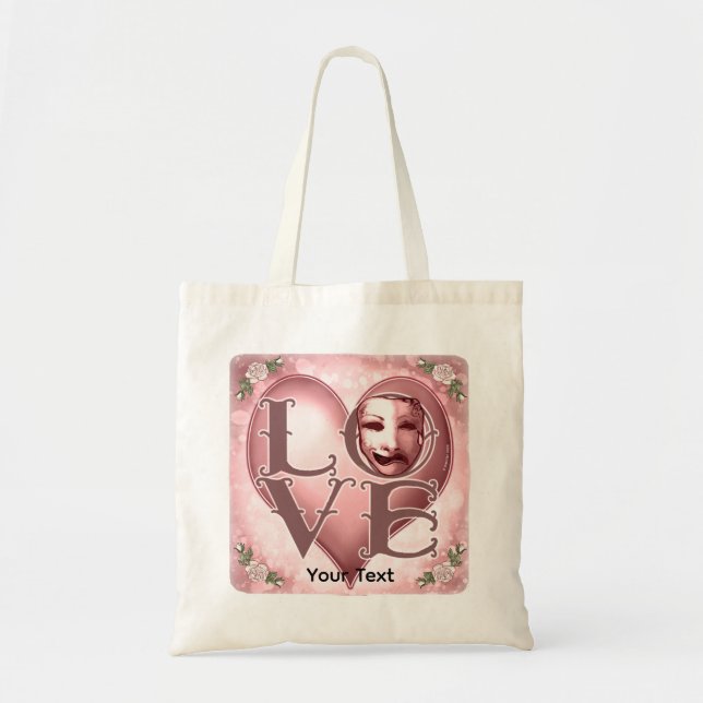 Bolsa Tote Máscara de Ator LOVE  (Frente)