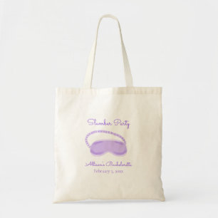 Bolsa Tote Máscara de dormir roxa para despedida de solteira