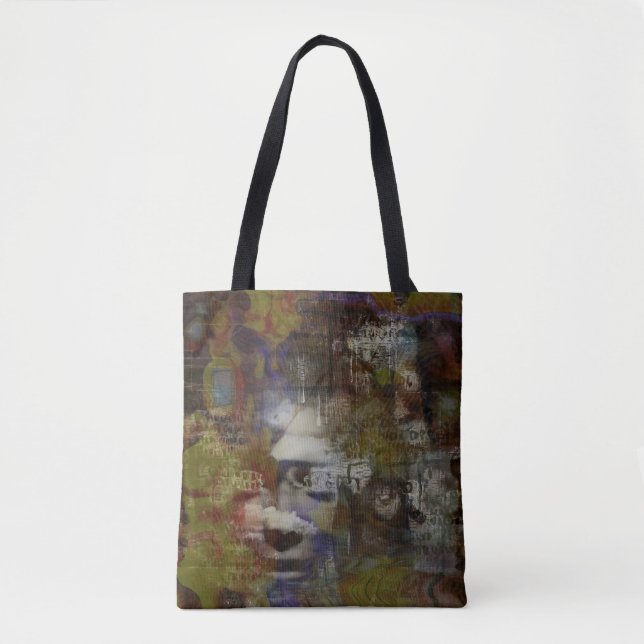 Bolsa Tote Máscara de fantasma surreal (Frente)