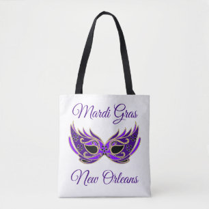 Bolsa Tote Máscara de Mardi Gras New Orleans