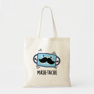 Bolsa Tote Máscara Engraçada Máscara Mustache Pun