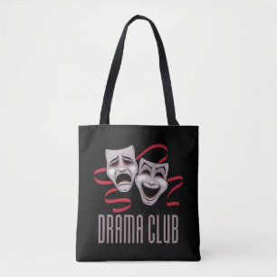 Bolsa Tote Máscaras de Comédia e Tragédia do Clube de Teatro