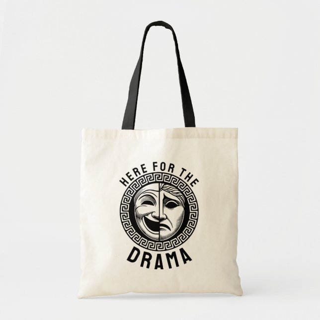Bolsa Tote Máscaras de Teatro Grego Antigo (Frente)