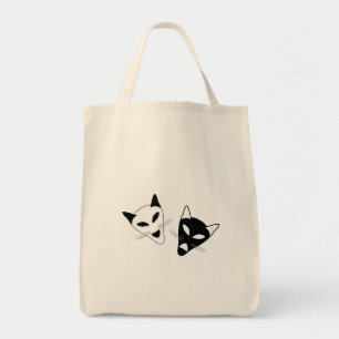 Bolsa Tote Máscaras do gato do drama