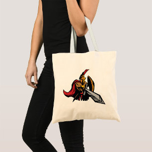 Bolsa Tote Mascote Guerreiro Espartano Vermelho e Dourado Ous