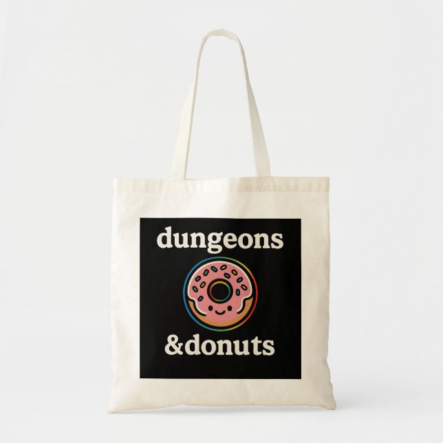 Bolsa Tote Masmorras & Donuts  (Frente)