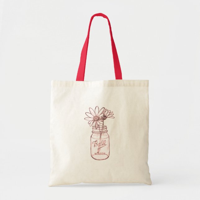 Bolsa Tote Mason Jar Tote Bag (Frente)
