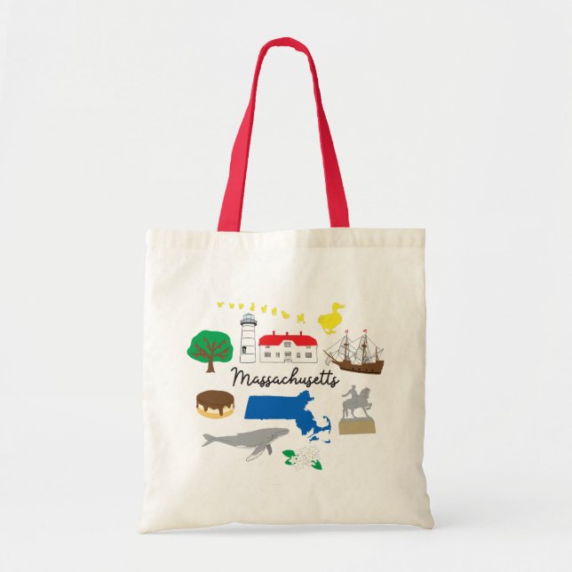 Bolsa Tote Massachusetts Tote Bag (Frente)