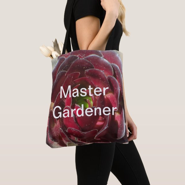 Bolsa Tote Master Gardener Coastal Plant Foto Red Succulent (Close Up)