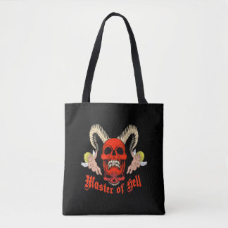 Bolsa Tote Master of Hell Gothic Skull and Cherubs Design
