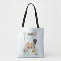 Mastiff Aquarela Cachorro Personalizado