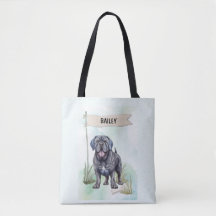 Mastim Napolitano Aquarela Cachorro Personalizado