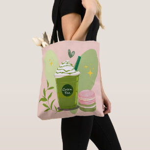 Bolsa Tote Matcha e Macarons