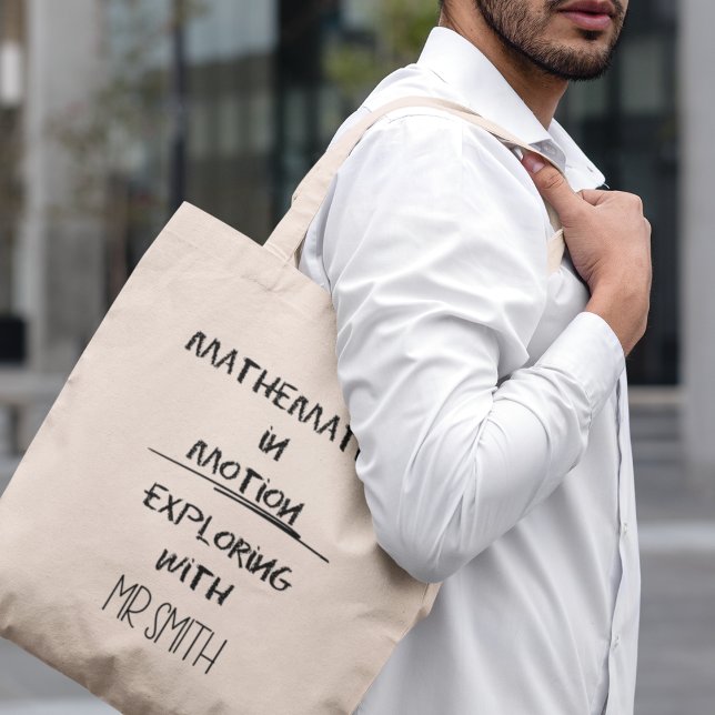 Bolsa Tote Matemática em Movimento Professor de Matemática Pe (Shop now and inspire mathematical exploration like never before!)