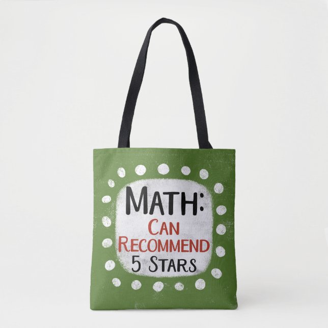 Bolsa Tote Matemática Revisão 5 Estrelas Tot Bag (Frente)