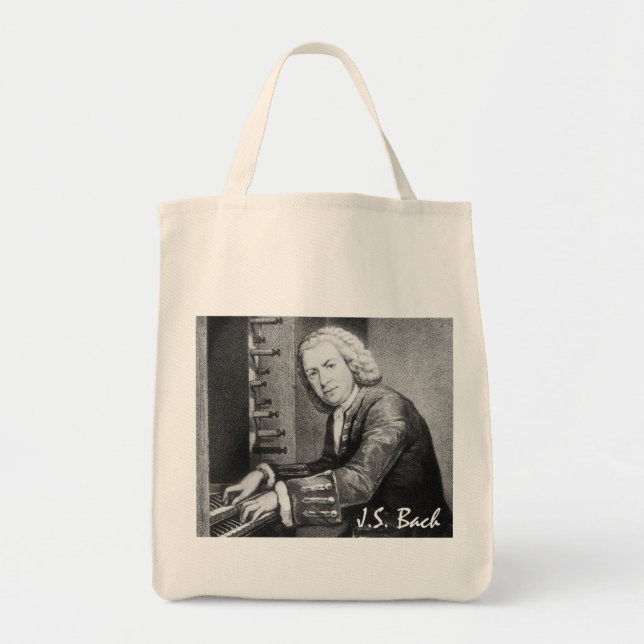 Bolsa Tote Material de Johann Sebastian Bach (Frente)