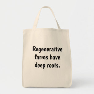 Bolsa Tote Material natural "fazendas regenerativas têm prof