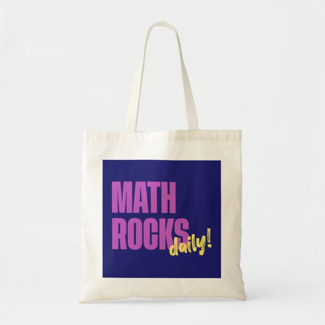 Bolsa Tote Math Rocks Diário (Frente)
