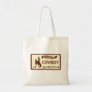 Bolsa Tote Matrícula personalizada de Wyoming