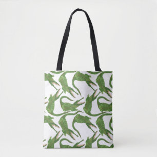 Bolsa Tote Matriz Crocodilo White Watercolor