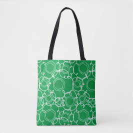 Bolsa Tote Matriz Floral Abstrata (Verde) Arte Refinada