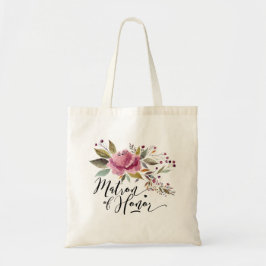 Bolsa Tote Matriz Floral Canvas Tote Bag