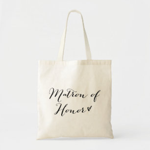 Bolsa Tote Matrona da sacola moderna da caligrafia da honra