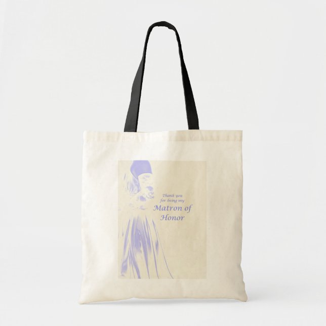 Bolsa Tote Matrona do obrigado da honra você presente (Frente)