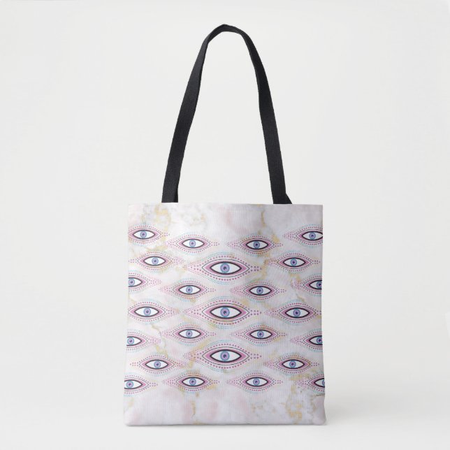 Bolsa Tote Mau Eye Feliz Arte Colorida (Frente)