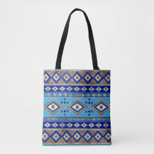 Bolsa Tote Mau grego Ornamento de Olhos e Chave Meander