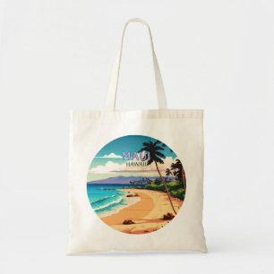 Bolsa Tote Maui Hawaii Kaanapali Beach Vintage Retro