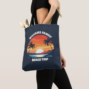 Bolsa Tote Maui Hawaii Vacation Sunrise Palm Trees Personaliz