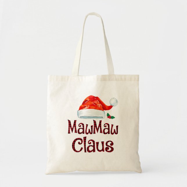 Bolsa Tote Mawmaw Claus Tee Christmas Pajama Family (Frente)