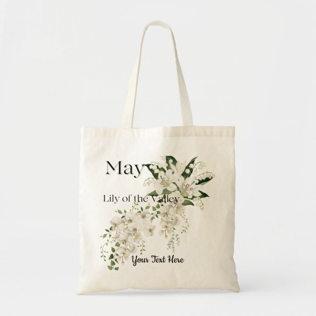 Bolsa Tote May Lily of the Valley Floral (Frente)