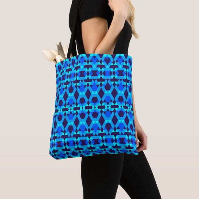 Bolsa Tote Mazipoodles Aztec Zigzag 3 (Close Up)