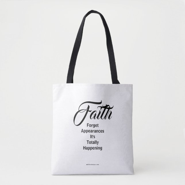 Bolsa Tote MDILLONDESIGNS.COM apresenta #FAITH (Frente)